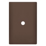 Placa com Furo + Suporte 4X2 - Novara Especiais Marrom Fosco